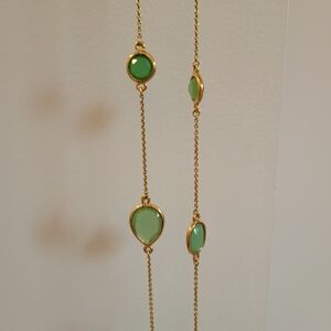 Kate Spade Gold and Green Necklace